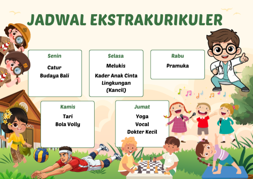 Jadwal Ekstrakurikuler