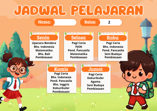 Jadwal Kelas 2